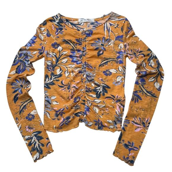 Free People We The Free Dreamed of You Floral Long Sleeve Top - Picture 2 of 8